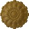 Ekena Millwork Durham Ceiling Medallion (Fits Canopies up to 4 1/4"), Hand-Painted Gold, 31"OD x 1 1/2"P CM31DUGLS - alternate 1